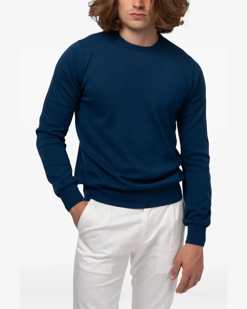 Gran Sasso Pullover mit rundem Ausschnitt - Blau Blau
