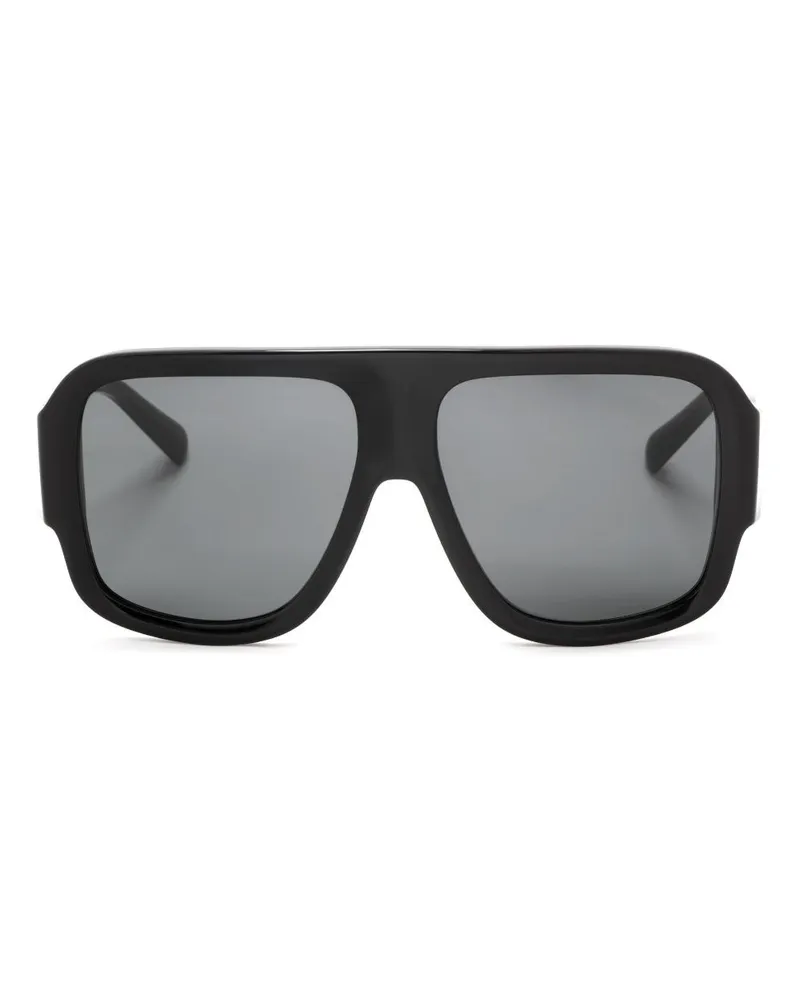 Dolce & Gabbana Sonnenbrille mit Oversized-Gestell - Schwarz Schwarz