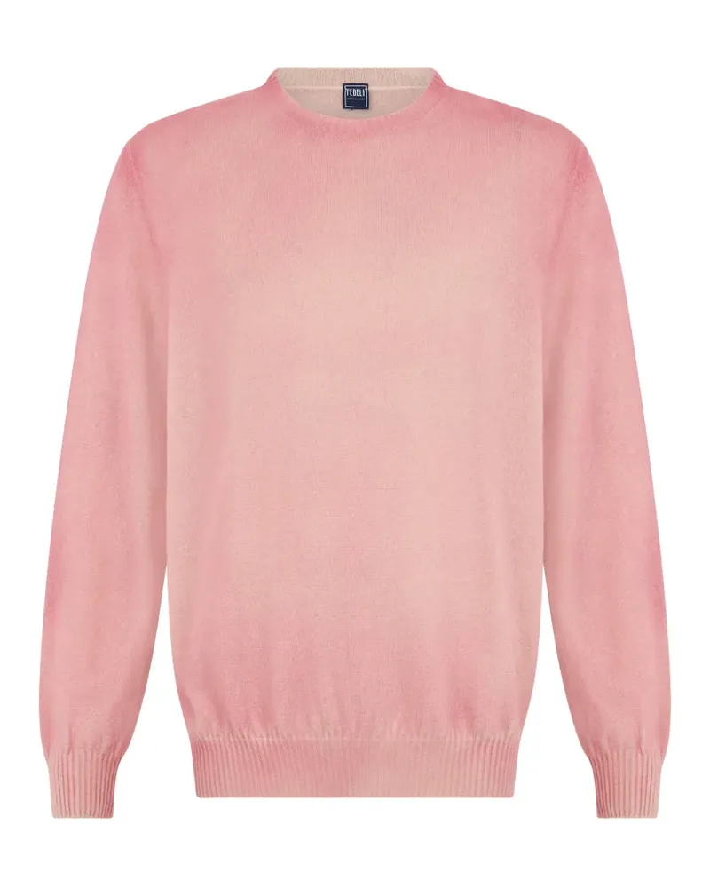 Fedeli cashmere crew-neck sweater - Rosa Rosa