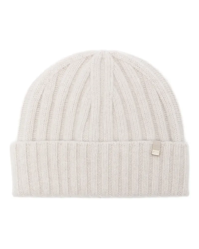 Herno Gerippte Beanie - Nude Nude