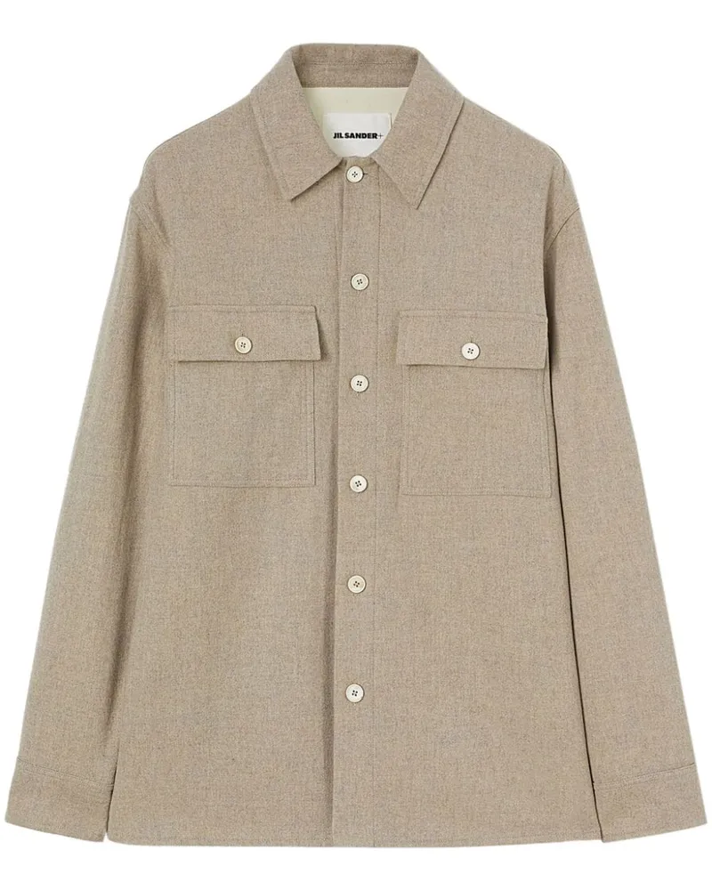 Jil Sander Hemd aus Flanell - Nude Nude