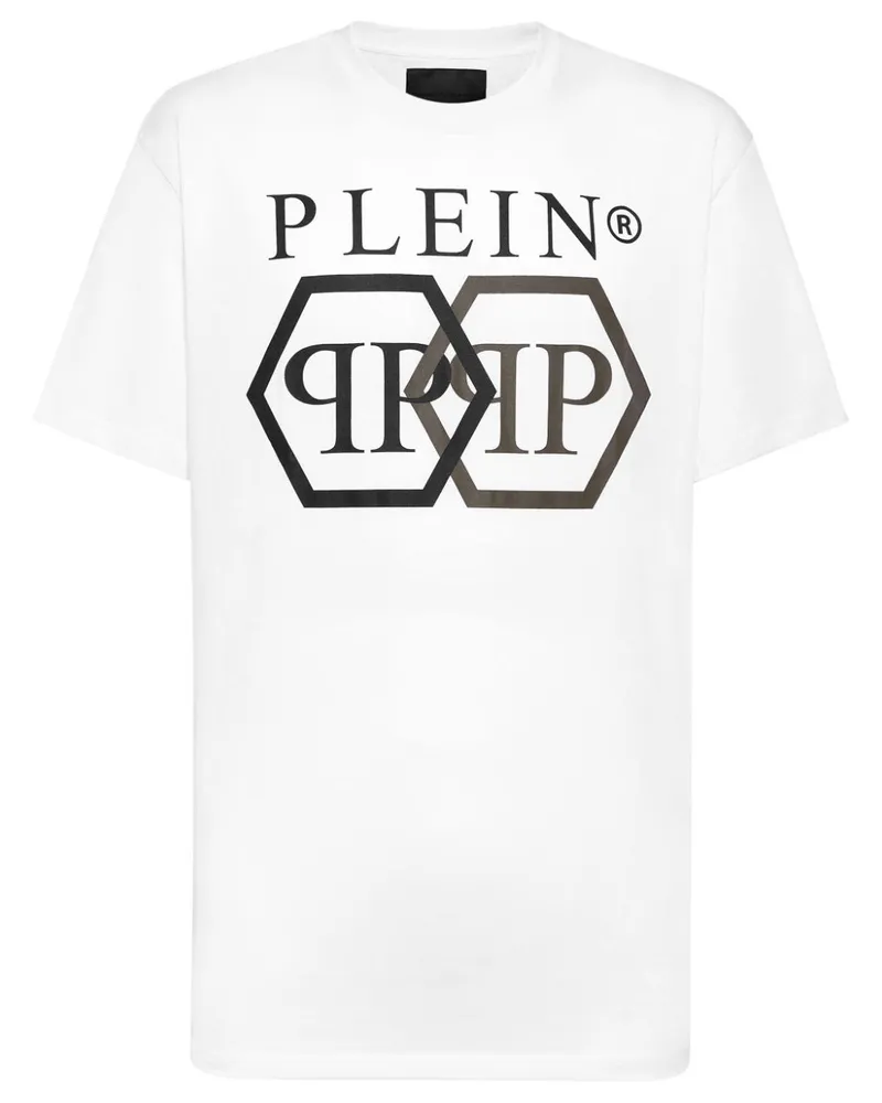 Philipp Plein Stones Hexagon T-Shirt - Weiß Weiß