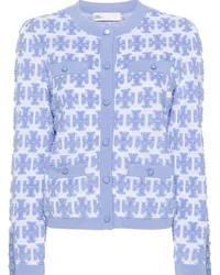 Tory Burch Cardigan mit T-Monogramm Blau