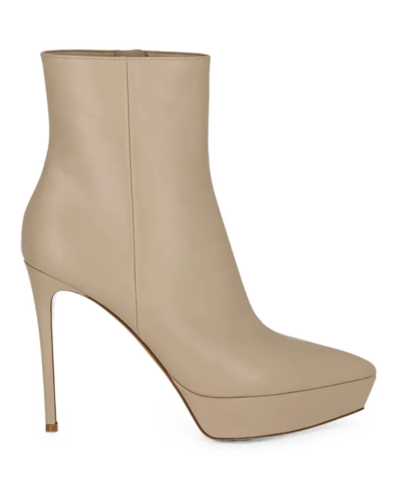 Gianvito Rossi Stiefel mit Plateausohle - Nude Nude