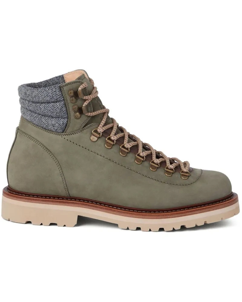 Brunello Cucinelli Hiking-Boots mit Schnürung - Grün Grün