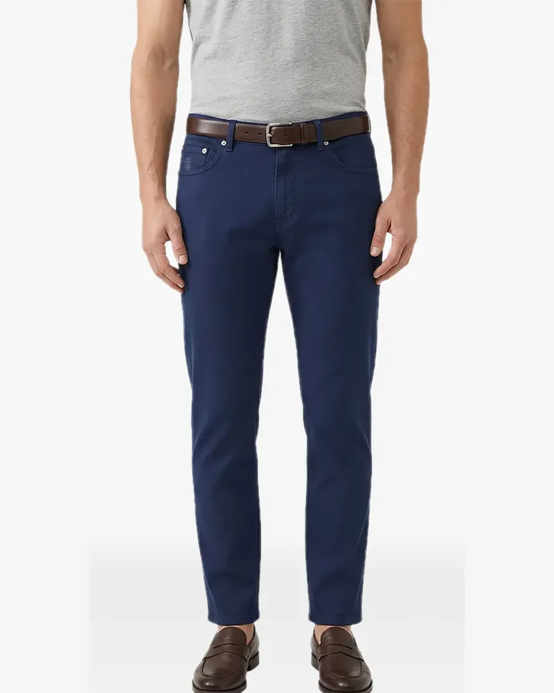 Brunello Cucinelli Hose mit geradem Bein - Blau Blau