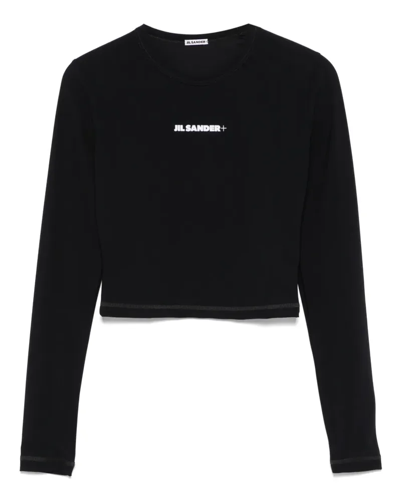 Jil Sander Cropped-Badeoberteil - Schwarz Schwarz