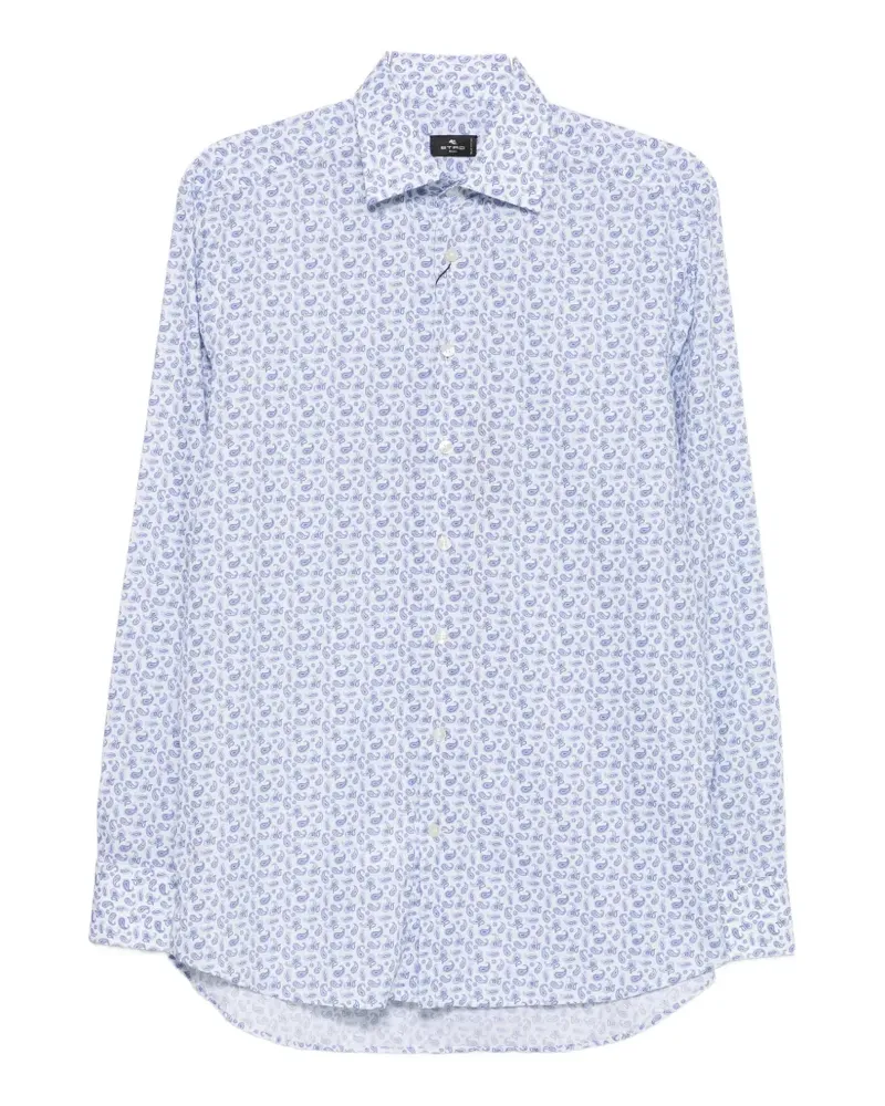 Etro Hemd mit Paisleymuster - Blau Blau