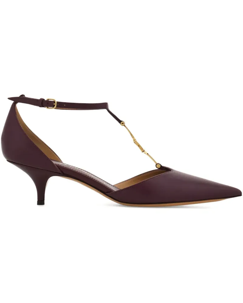 Ferragamo Pumps mit T-Riemen 40mm - Rot Rot