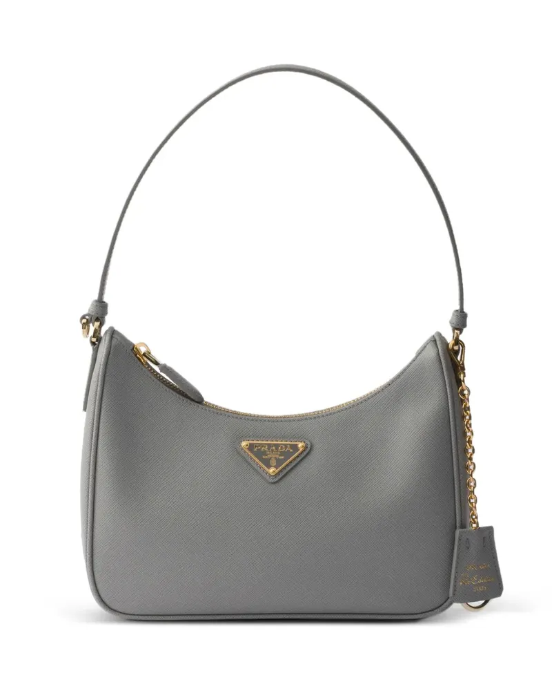 Prada Re-Edition 2005 Saffiano-leather mini bag - Grau Grau