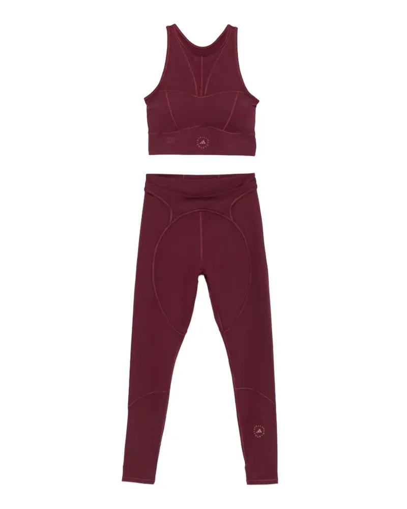 adidas Leggings mit Logo-Print - Rot Rot