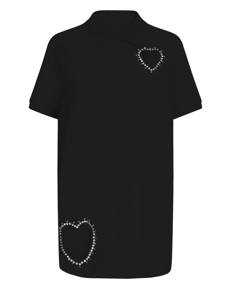 Area Minikleid mit Kristallverzierung - Schwarz Schwarz