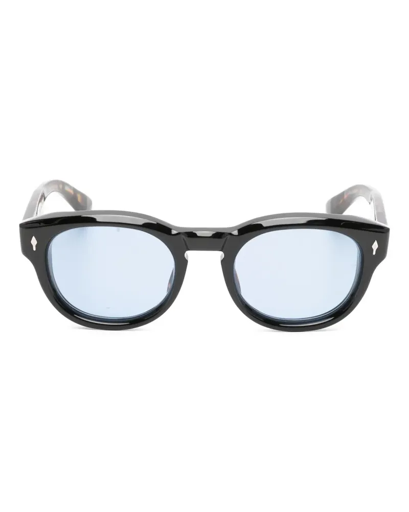 Jacques Marie Mage Dr.Dream Sonnenbrille in Schildpattoptik mit Bügeln - Schwarz Schwarz