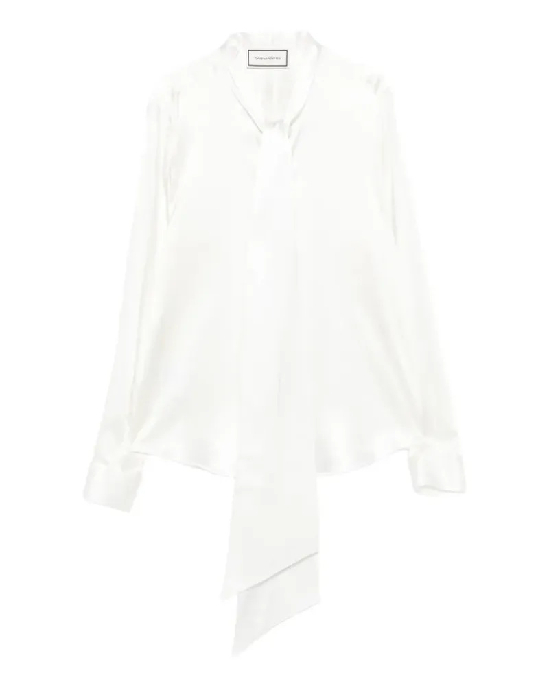 Tagliatore Bluse mit Schleifenverschluss - Weiß Weiß