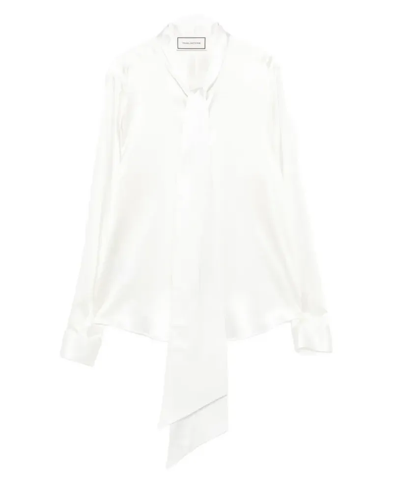 Tagliatore tie blouse - Weiß Weiß