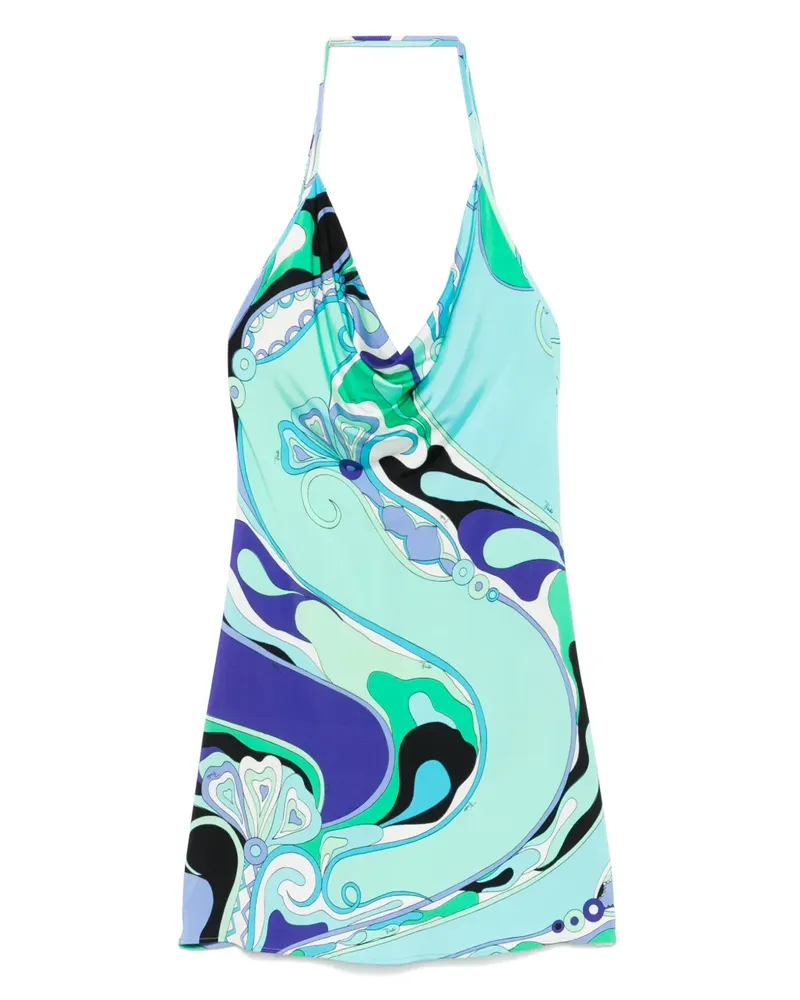 Emilio Pucci Minikleid mit Print - Grün Grün