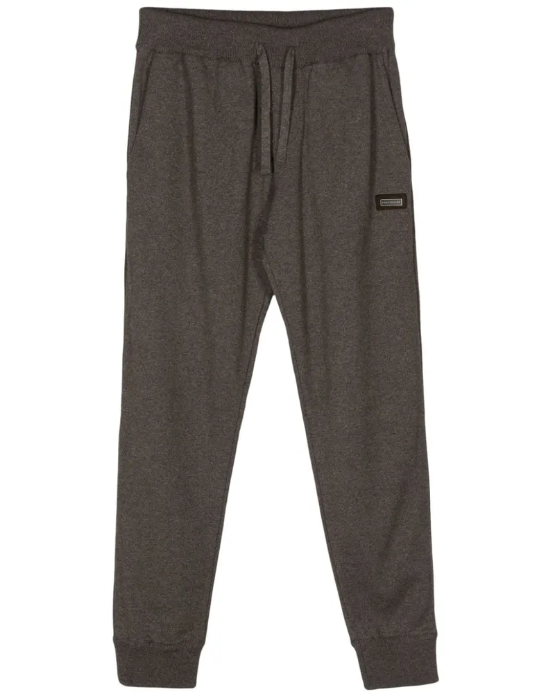 Paul & Shark Jogginghose mit Logo-Schild - Braun Braun
