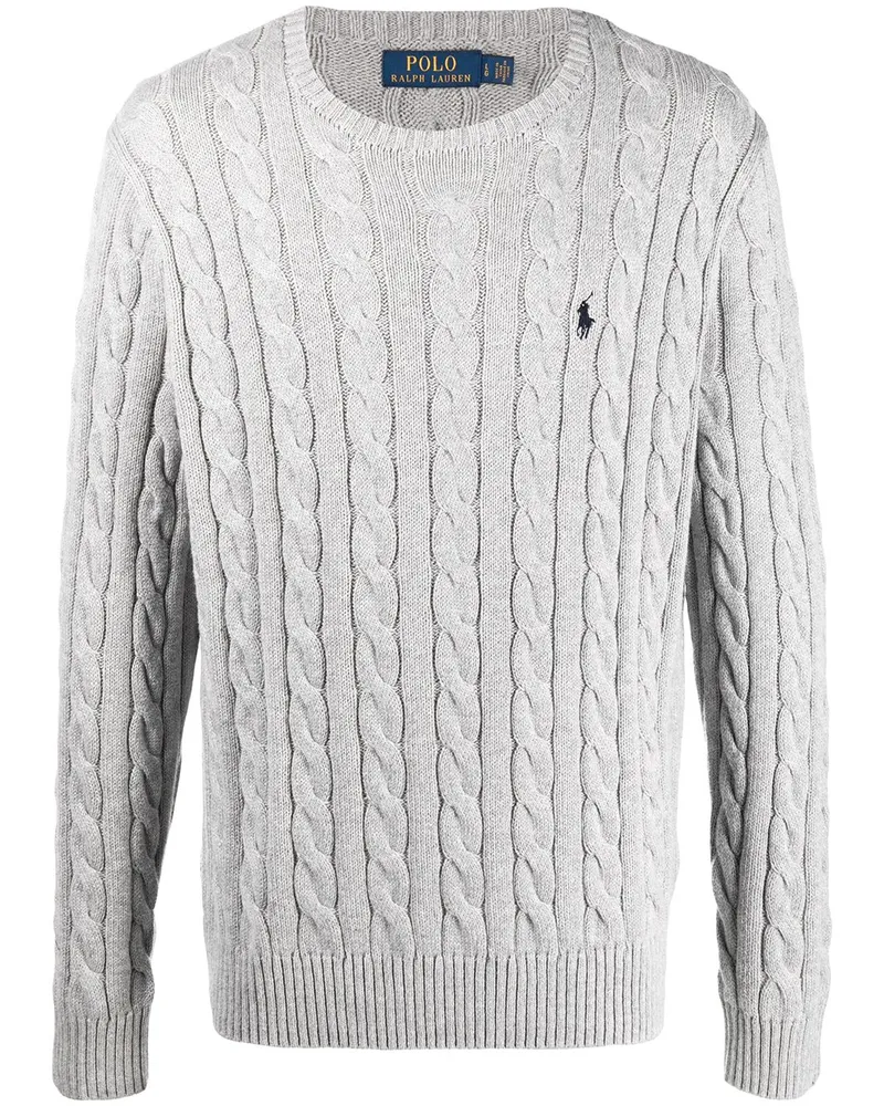 Ralph Lauren Pullover mit Zopfmuster - Grau Grau