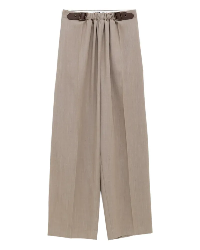 Loewe Plissierte Hose mit Gürtel - Nude Nude