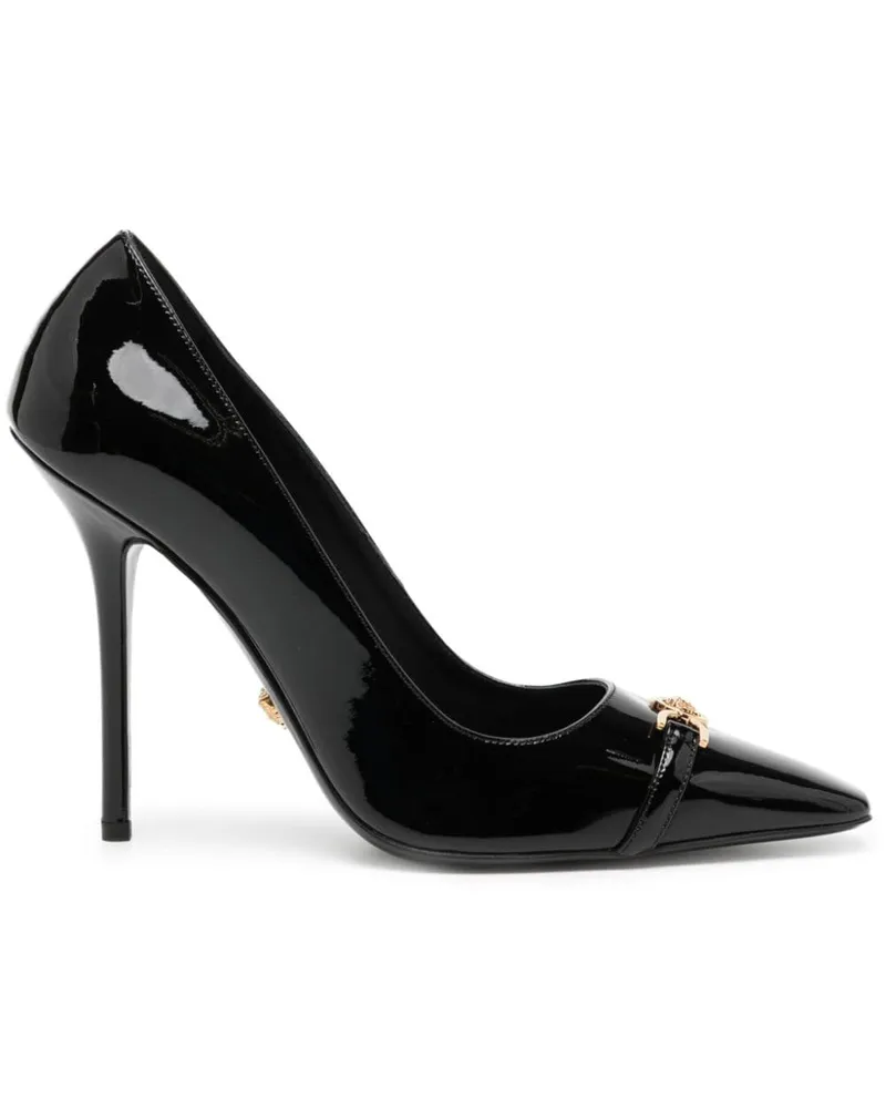Versace Pumps aus Lackleder 110mm - Schwarz Schwarz