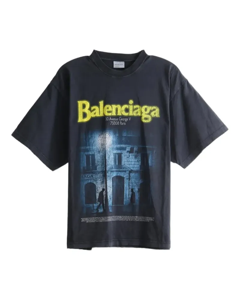 Balenciaga graphic-print T-shirt - Schwarz Schwarz