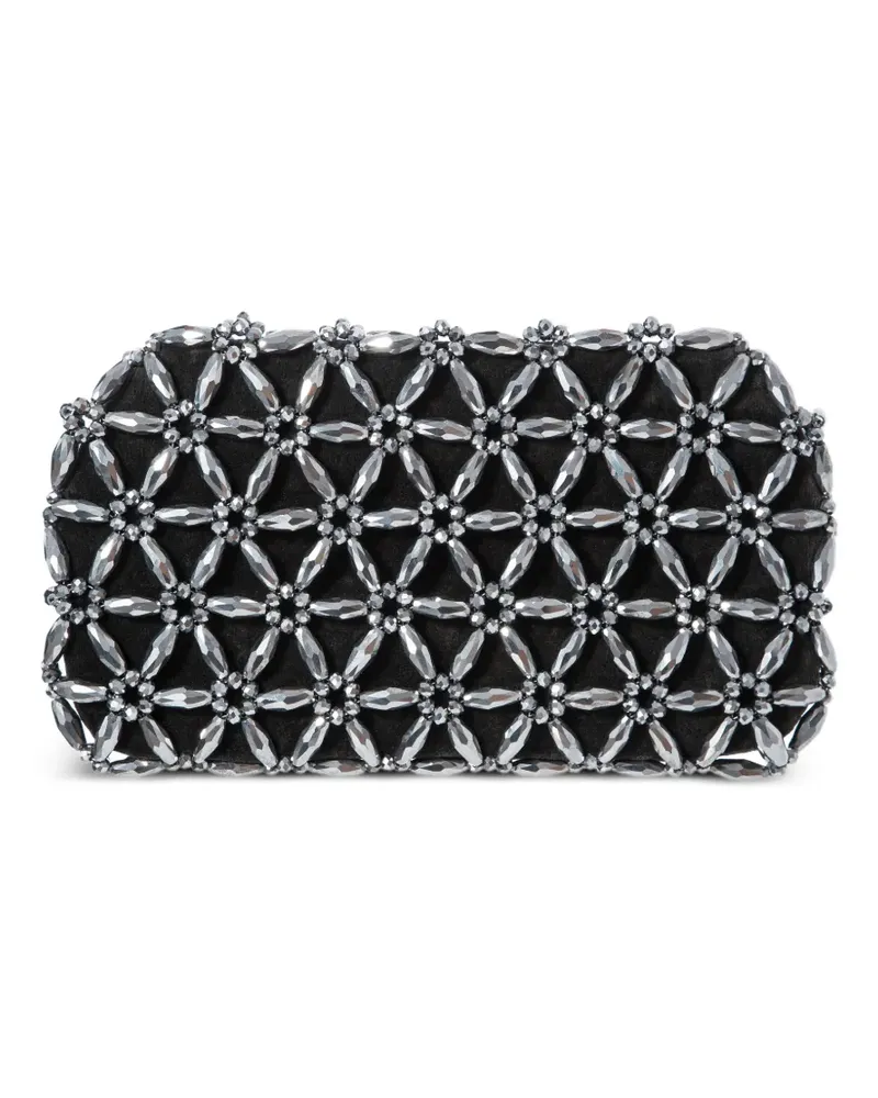0711 Tebea bead-embellished clutch bag - Grau Grau