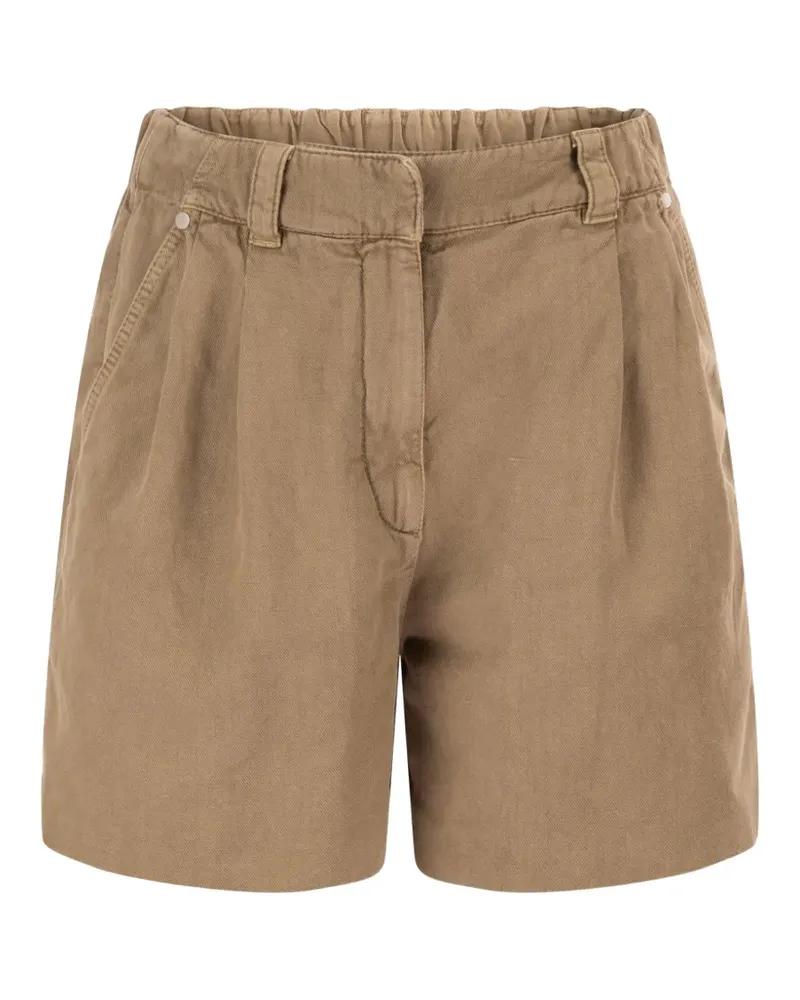 Brunello Cucinelli patch-pocket mini shorts - Braun Braun