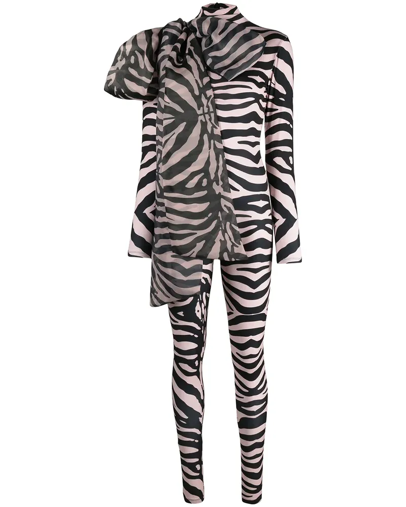 ATU Body Couture Body mit Zebra-Print - Nude Nude