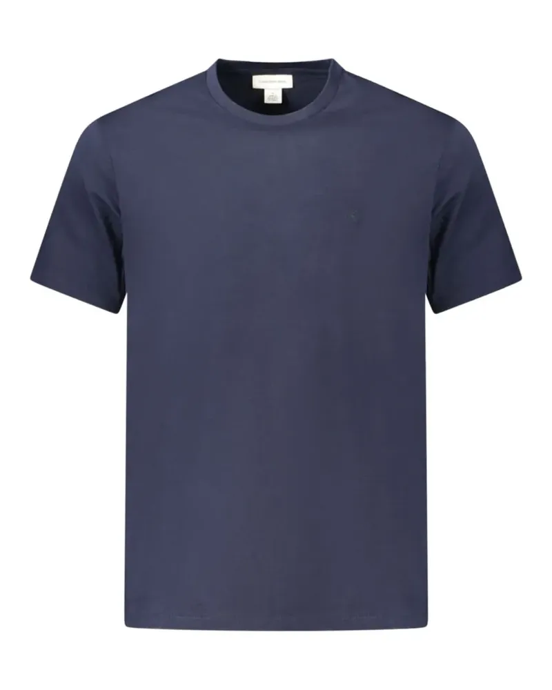 Calvin Klein T-Shirt mit Logo-Stickerei - Blau Blau