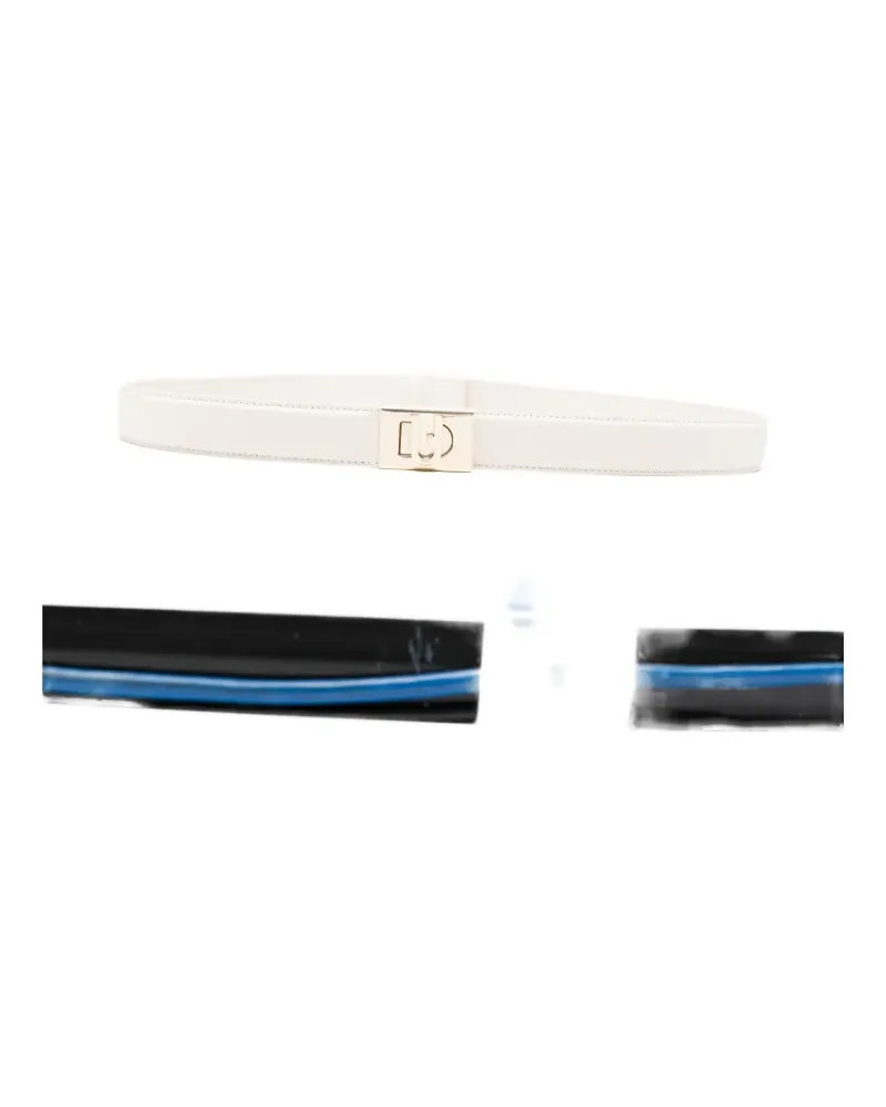 Furla logo-buckle belt - Nude Nude