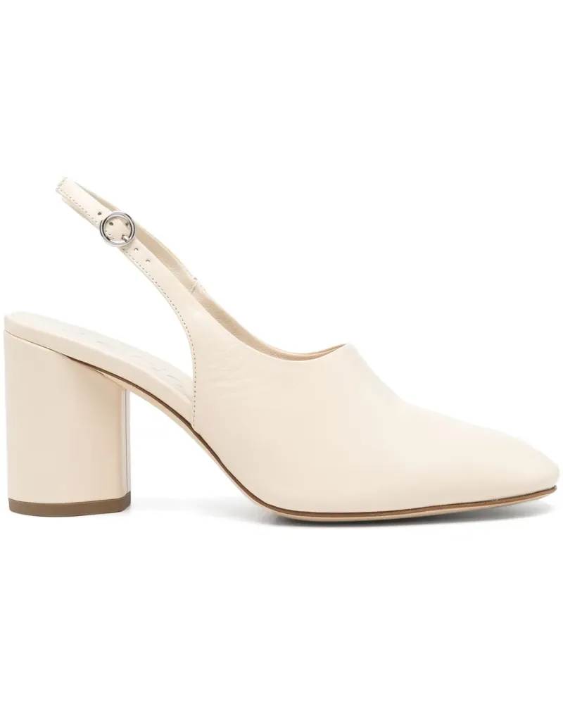 aeyde Slingback-Pumps mit Logo 75mm - Nude Nude