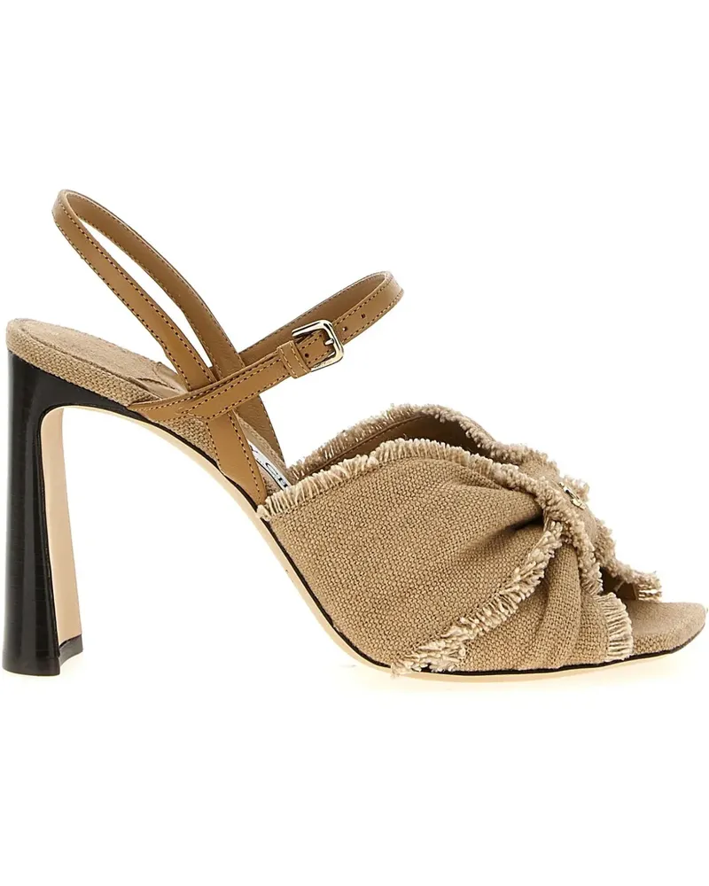 Jimmy Choo Annika Sandalen 95mm - Nude Nude