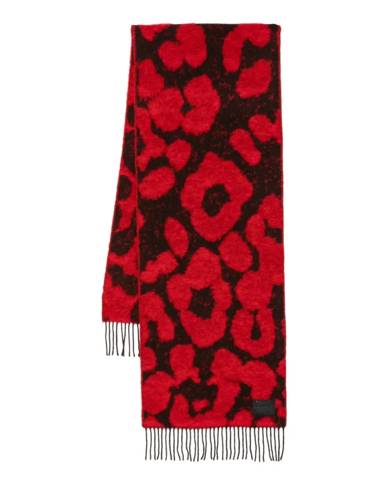 Paul Smith Schal mit Fransen - Rot Rot
