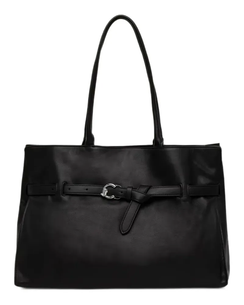Coccinelle Tote Bag aus Kalbsleder mit Schnalle - Schwarz Schwarz