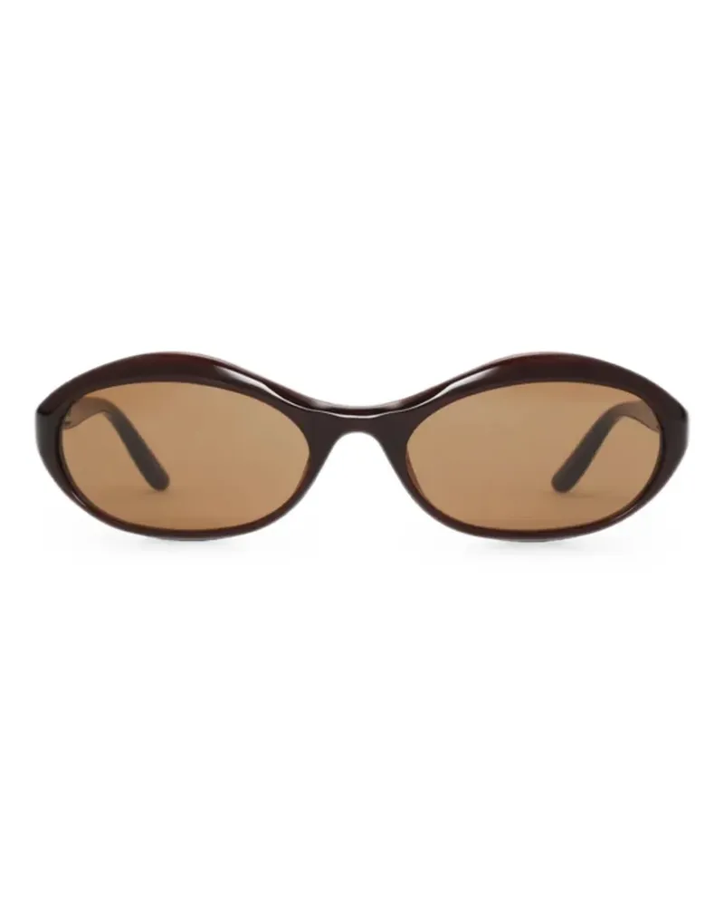 Magda Butrym Ovale Sonnenbrille - Braun Braun