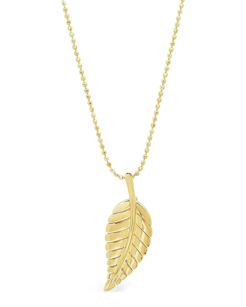 Jennifer Meyer 18kt Leaf Gelbgoldhalskette Gold