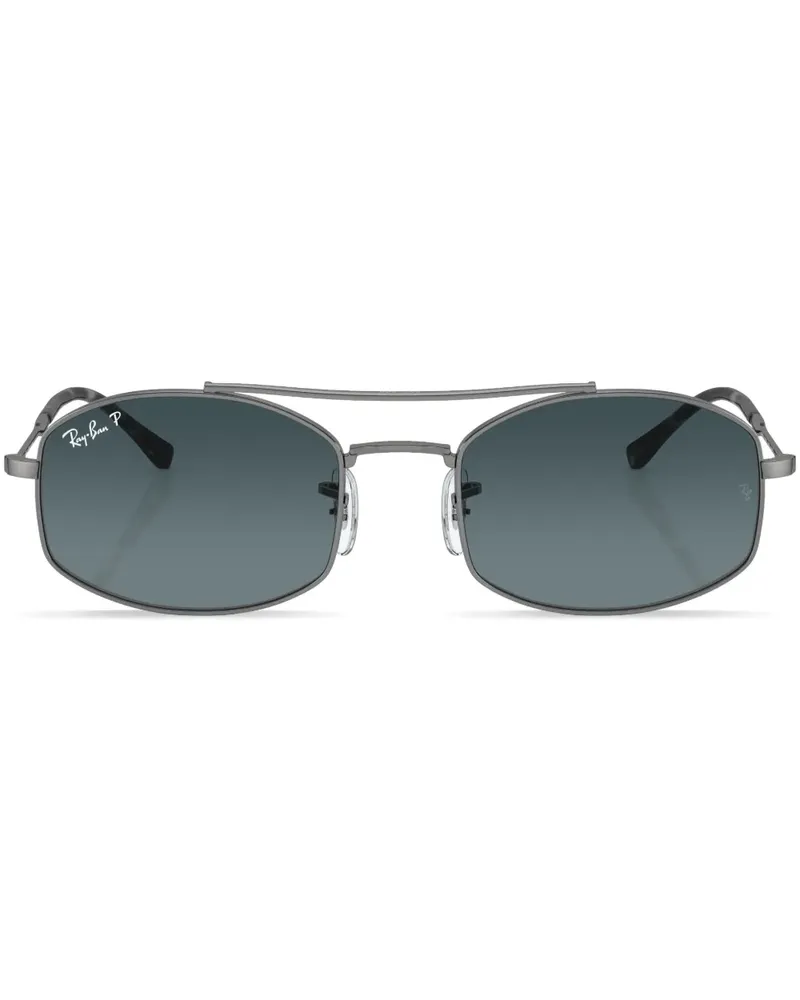 Ray Ban Sonnenbrille mit ovalem Gestell - Grau Grau