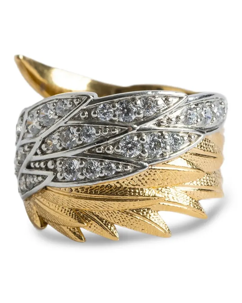 Zadig & Voltaire Rock Ring mit Kristallen - Gold Gold