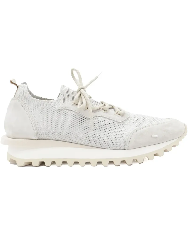 Eleventy Sneakers mit Mikro-Mesh - Weiß Weiß