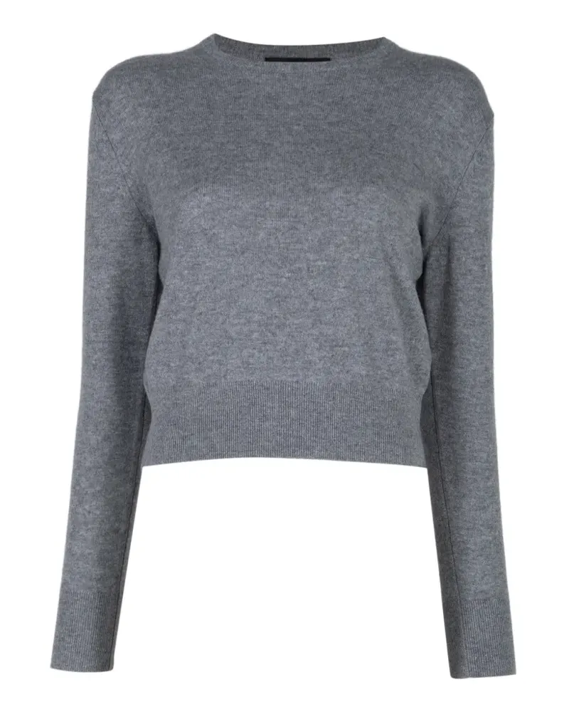 Nili Lotan Tamra Pullover mit geripptem Besatz - Grau Grau