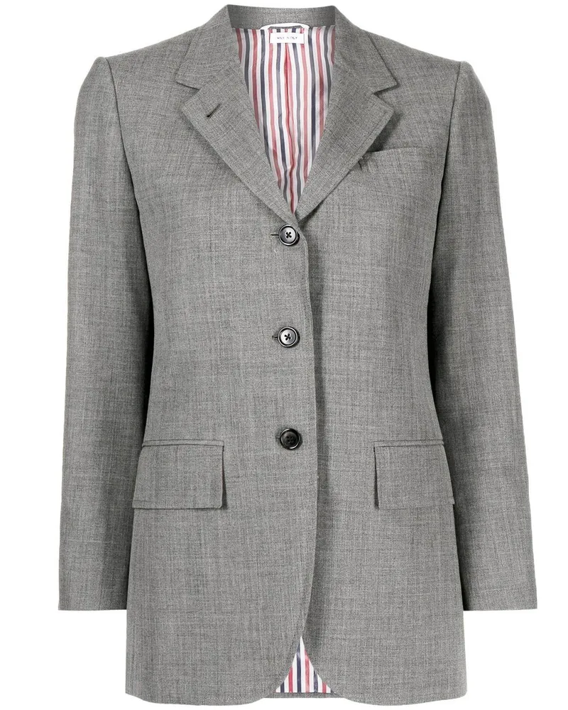 Thom Browne Blazer mit geprägten Knöpfen - Grau Grau