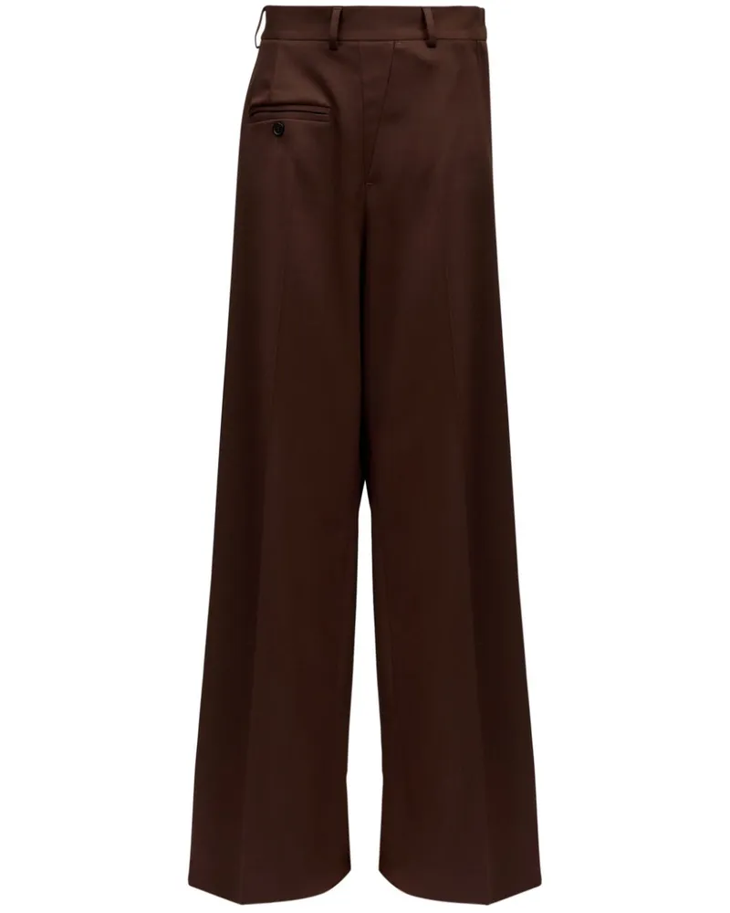 Maison Margiela Hose mit Logo aus einer Naht - Braun Braun