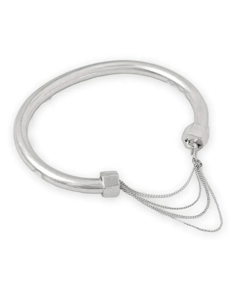 AllSaints Drapiertes Hex-Nut Kettenarmband - Silber Silber