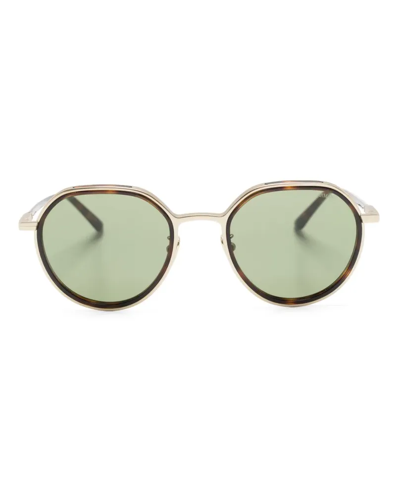 Giorgio Armani Runde Sonnenbrille im Panto-Design - Gold Gold
