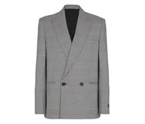 Einreihiges Sakko mit Prince-of-Wales-Karo - Grau