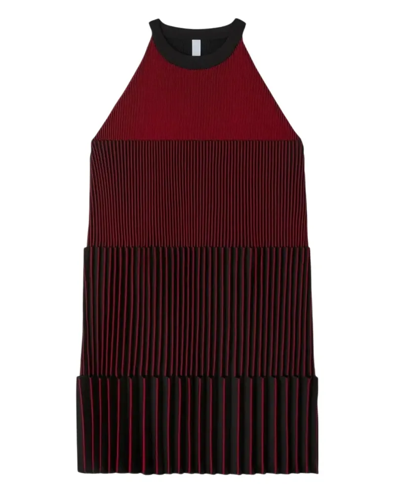 CFCL Ärmelloses Accordion Minikleid - Rot Rot