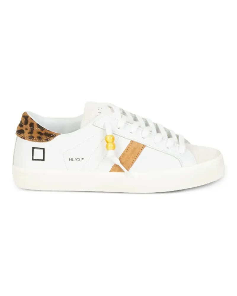 D.A.T.E. leopard panel sneakers - Weiß Weiß