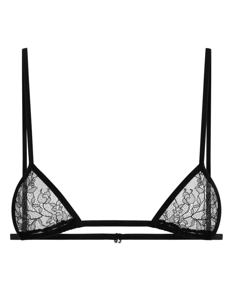 Dolce & Gabbana Triangel-BH aus Spitze - Schwarz Schwarz