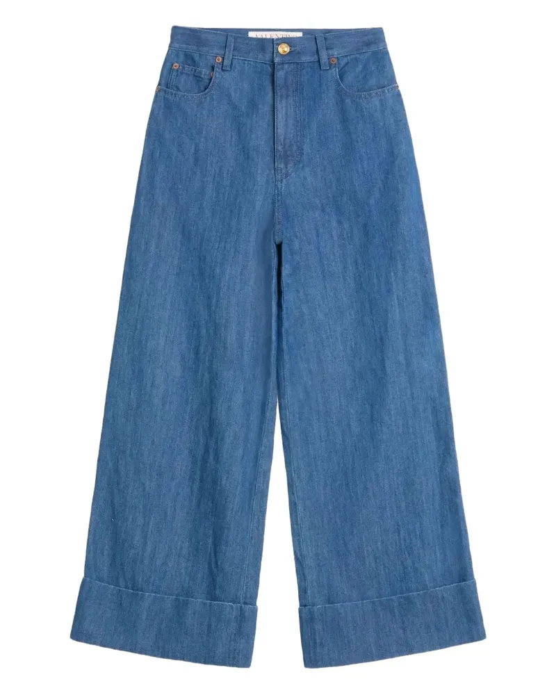 Valentino Garavani Leichte Wide-Leg-Jeans - Blau Blau