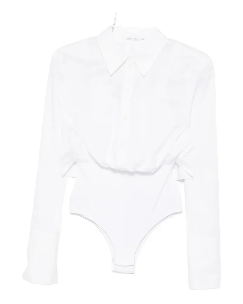Patrizia Pepe poplin bodysuit shirt - Schwarz Schwarz